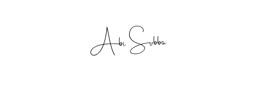 Once you've used our free online signature maker to create your best signature Andilay-7BmLP style, it's time to enjoy all of the benefits that Abi Subba name signing documents. Abi Subba signature style 4 images and pictures png