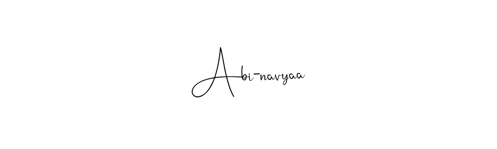 Make a beautiful signature design for name Abi-navyaa. Use this online signature maker to create a handwritten signature for free. Abi-navyaa signature style 4 images and pictures png
