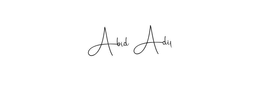 How to make Abid Adil signature? Andilay-7BmLP is a professional autograph style. Create handwritten signature for Abid Adil name. Abid Adil signature style 4 images and pictures png