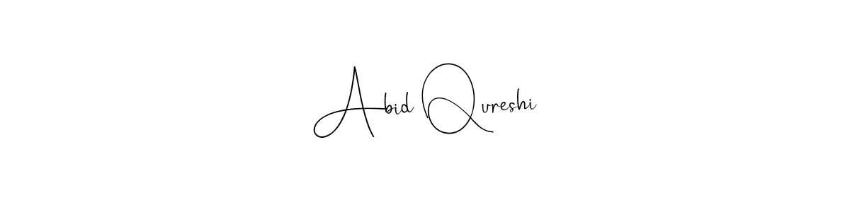 Abid Qureshi stylish signature style. Best Handwritten Sign (Andilay-7BmLP) for my name. Handwritten Signature Collection Ideas for my name Abid Qureshi. Abid Qureshi signature style 4 images and pictures png