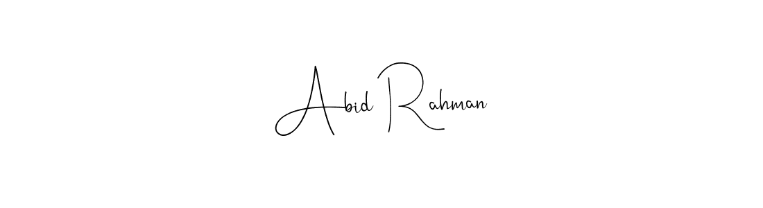 You can use this online signature creator to create a handwritten signature for the name Abid Rahman. This is the best online autograph maker. Abid Rahman signature style 4 images and pictures png