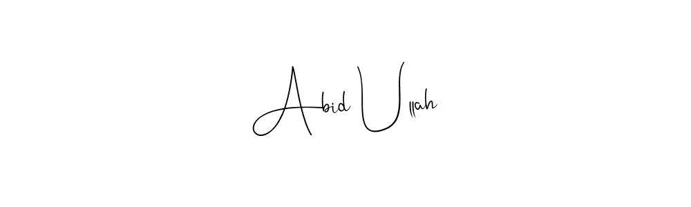 Make a beautiful signature design for name Abid Ullah. Use this online signature maker to create a handwritten signature for free. Abid Ullah signature style 4 images and pictures png