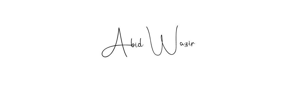 Abid Wazir stylish signature style. Best Handwritten Sign (Andilay-7BmLP) for my name. Handwritten Signature Collection Ideas for my name Abid Wazir. Abid Wazir signature style 4 images and pictures png
