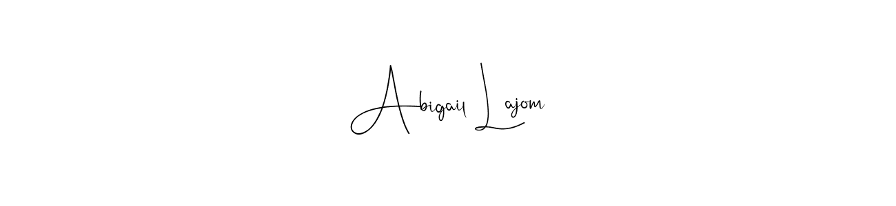 Abigail Lajom stylish signature style. Best Handwritten Sign (Andilay-7BmLP) for my name. Handwritten Signature Collection Ideas for my name Abigail Lajom. Abigail Lajom signature style 4 images and pictures png