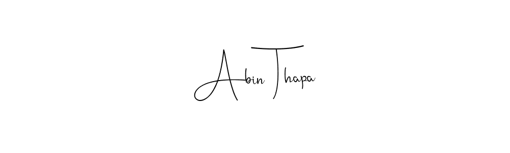 Use a signature maker to create a handwritten signature online. With this signature software, you can design (Andilay-7BmLP) your own signature for name Abin Thapa. Abin Thapa signature style 4 images and pictures png