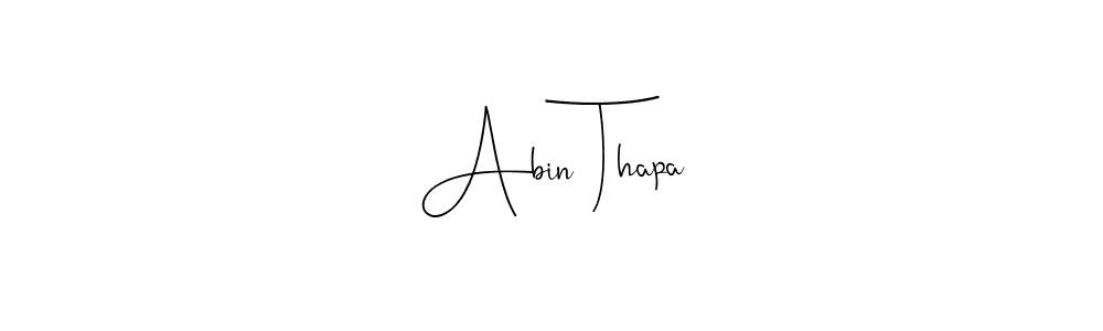 Use a signature maker to create a handwritten signature online. With this signature software, you can design (Andilay-7BmLP) your own signature for name Abin Thapa. Abin Thapa signature style 4 images and pictures png