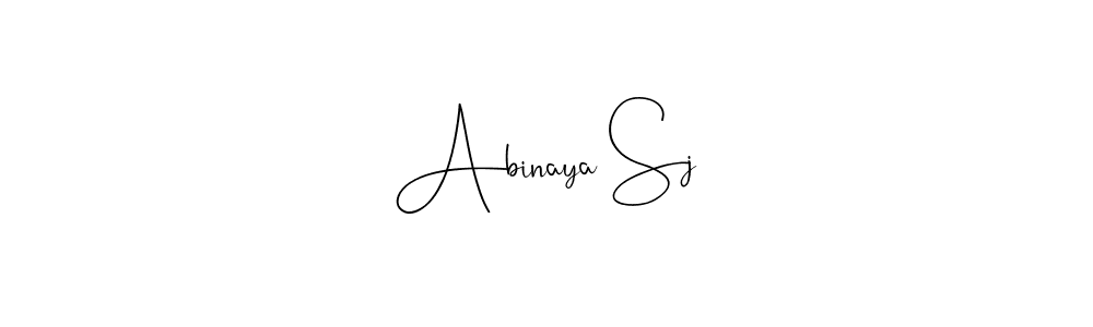 Also we have Abinaya Sj name is the best signature style. Create professional handwritten signature collection using Andilay-7BmLP autograph style. Abinaya Sj signature style 4 images and pictures png