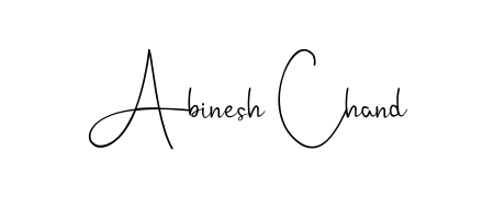 Create a personalized artistic stamp with Abinesh Chand in Andilay-7BmLP font. Perfect for visual artists, designers, and influencers. Abinesh Chand signature style 4 images and pictures png