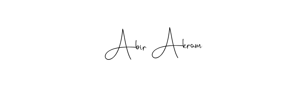 How to make Abir Akram signature? Andilay-7BmLP is a professional autograph style. Create handwritten signature for Abir Akram name. Abir Akram signature style 4 images and pictures png