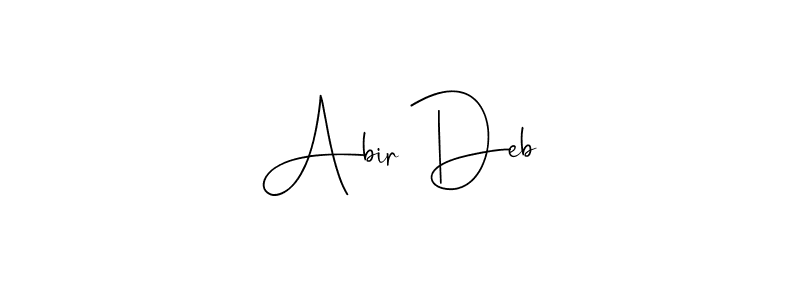 The best way (Andilay-7BmLP) to make a short signature is to pick only two or three words in your name. The name Abir Deb include a total of six letters. For converting this name. Abir Deb signature style 4 images and pictures png