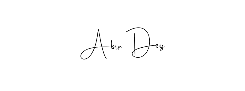 Make a beautiful signature design for name Abir Dey. With this signature (Andilay-7BmLP) style, you can create a handwritten signature for free. Abir Dey signature style 4 images and pictures png