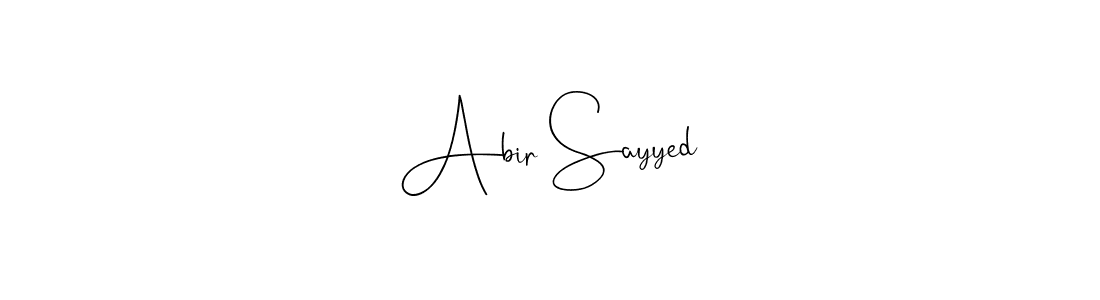 How to make Abir Sayyed signature? Andilay-7BmLP is a professional autograph style. Create handwritten signature for Abir Sayyed name. Abir Sayyed signature style 4 images and pictures png