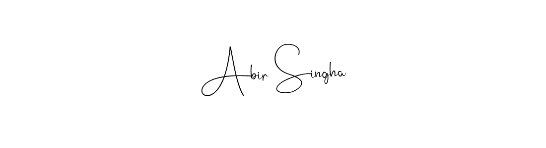 Use a signature maker to create a handwritten signature online. With this signature software, you can design (Andilay-7BmLP) your own signature for name Abir Singha. Abir Singha signature style 4 images and pictures png