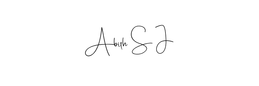 Use a signature maker to create a handwritten signature online. With this signature software, you can design (Andilay-7BmLP) your own signature for name Abith S J. Abith S J signature style 4 images and pictures png