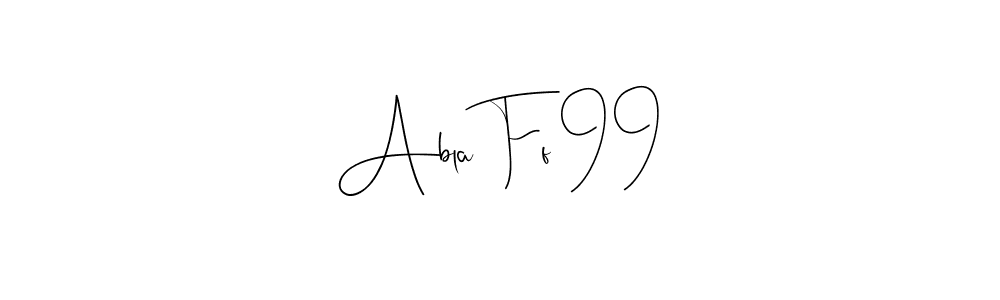 Make a beautiful signature design for name Abla Ff 99. Use this online signature maker to create a handwritten signature for free. Abla Ff 99 signature style 4 images and pictures png