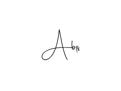 You should practise on your own different ways (Andilay-7BmLP) to write your name (Ablf) in signature. don't let someone else do it for you. Ablf signature style 4 images and pictures png