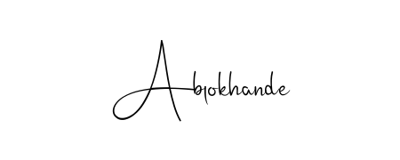 Enhance your business communications with Ablokhande signature in Andilay-7BmLP lettering. Clean, modern, and universally compatible. Ablokhande signature style 4 images and pictures png