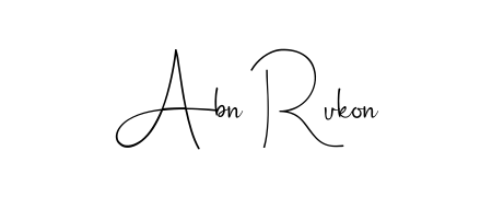 Elevate your brand with a stunning Abn Rukon eSignature. The Andilay-7BmLP style provides a balanced, flowing aesthetic for everyday signing. Abn Rukon signature style 4 images and pictures png