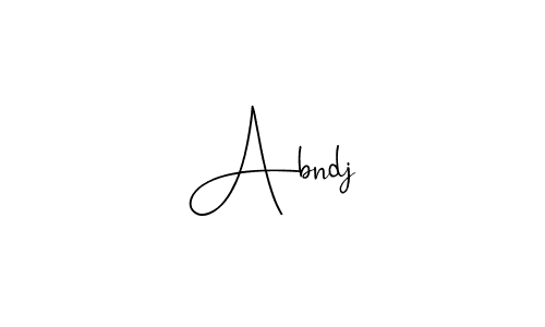 Design your own signature with our free online signature maker. With this signature software, you can create a handwritten (Andilay-7BmLP) signature for name Abndj. Abndj signature style 4 images and pictures png