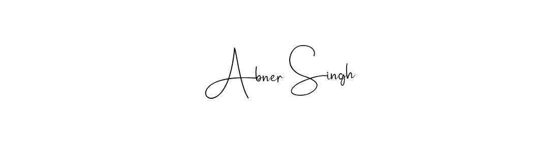 This is the best signature style for the Abner Singh name. Also you like these signature font (Andilay-7BmLP). Mix name signature. Abner Singh signature style 4 images and pictures png