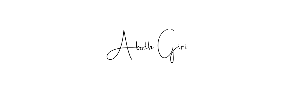 Also we have Abodh Giri name is the best signature style. Create professional handwritten signature collection using Andilay-7BmLP autograph style. Abodh Giri signature style 4 images and pictures png