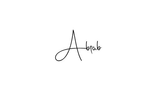 if you are searching for the best signature style for your name Abtab. so please give up your signature search. here we have designed multiple signature styles  using Andilay-7BmLP. Abtab signature style 4 images and pictures png