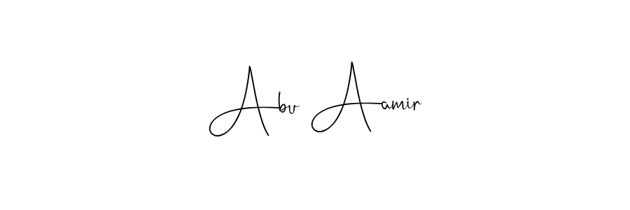 Design your own signature with our free online signature maker. With this signature software, you can create a handwritten (Andilay-7BmLP) signature for name Abu Aamir. Abu Aamir signature style 4 images and pictures png