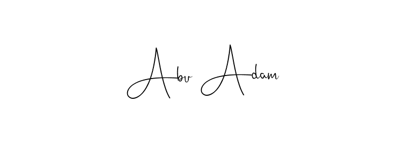 Create a beautiful signature design for name Abu Adam. With this signature (Andilay-7BmLP) fonts, you can make a handwritten signature for free. Abu Adam signature style 4 images and pictures png