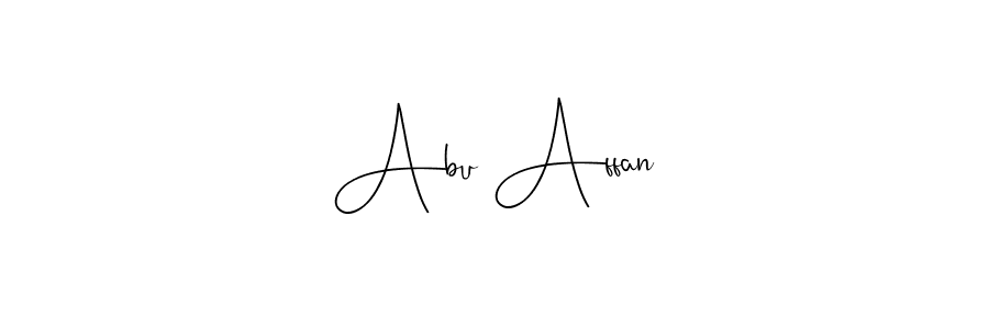 Abu Affan stylish signature style. Best Handwritten Sign (Andilay-7BmLP) for my name. Handwritten Signature Collection Ideas for my name Abu Affan. Abu Affan signature style 4 images and pictures png