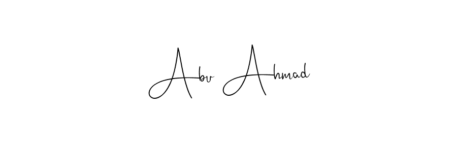 Abu Ahmad stylish signature style. Best Handwritten Sign (Andilay-7BmLP) for my name. Handwritten Signature Collection Ideas for my name Abu Ahmad. Abu Ahmad signature style 4 images and pictures png