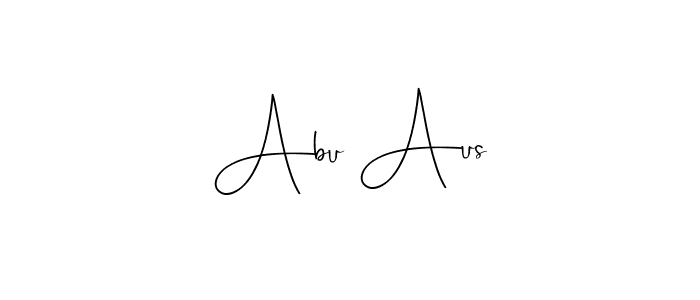 The best way (Andilay-7BmLP) to make a short signature is to pick only two or three words in your name. The name Abu Aus include a total of six letters. For converting this name. Abu Aus signature style 4 images and pictures png