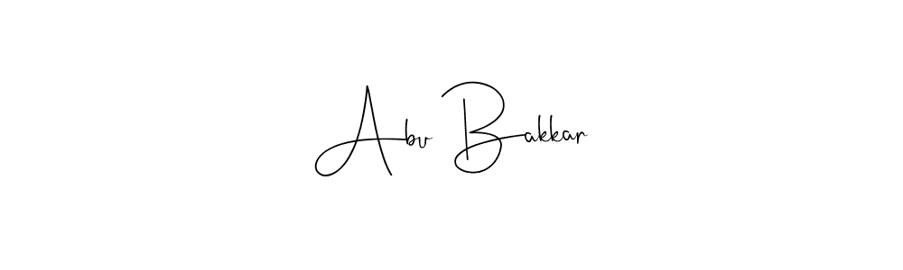 Also we have Abu Bakkar name is the best signature style. Create professional handwritten signature collection using Andilay-7BmLP autograph style. Abu Bakkar signature style 4 images and pictures png