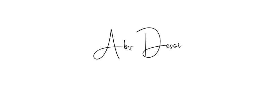 if you are searching for the best signature style for your name Abu Desai. so please give up your signature search. here we have designed multiple signature styles  using Andilay-7BmLP. Abu Desai signature style 4 images and pictures png