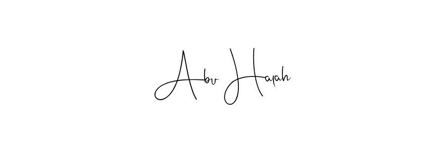 Use a signature maker to create a handwritten signature online. With this signature software, you can design (Andilay-7BmLP) your own signature for name Abu Halah. Abu Halah signature style 4 images and pictures png