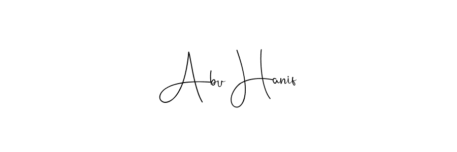 Abu Hanif stylish signature style. Best Handwritten Sign (Andilay-7BmLP) for my name. Handwritten Signature Collection Ideas for my name Abu Hanif. Abu Hanif signature style 4 images and pictures png