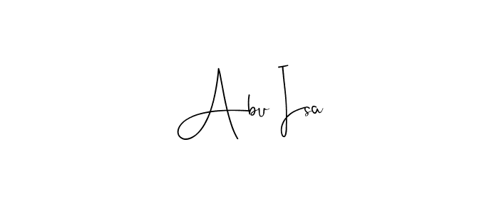 Also we have Abu Isa name is the best signature style. Create professional handwritten signature collection using Andilay-7BmLP autograph style. Abu Isa signature style 4 images and pictures png