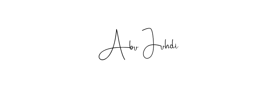 You should practise on your own different ways (Andilay-7BmLP) to write your name (Abu Juhdi) in signature. don't let someone else do it for you. Abu Juhdi signature style 4 images and pictures png