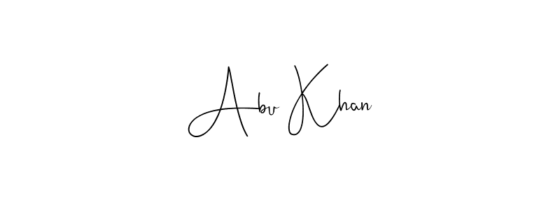 Make a beautiful signature design for name Abu Khan. Use this online signature maker to create a handwritten signature for free. Abu Khan signature style 4 images and pictures png