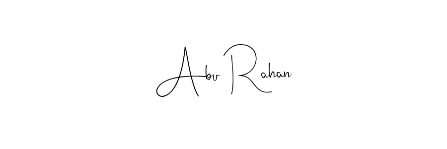 You can use this online signature creator to create a handwritten signature for the name Abu Rahan. This is the best online autograph maker. Abu Rahan signature style 4 images and pictures png