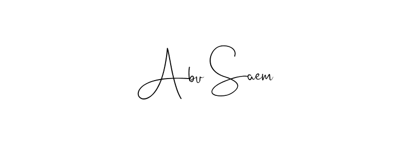 How to make Abu Saem signature? Andilay-7BmLP is a professional autograph style. Create handwritten signature for Abu Saem name. Abu Saem signature style 4 images and pictures png