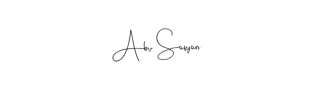 Make a beautiful signature design for name Abu Safyan. Use this online signature maker to create a handwritten signature for free. Abu Safyan signature style 4 images and pictures png