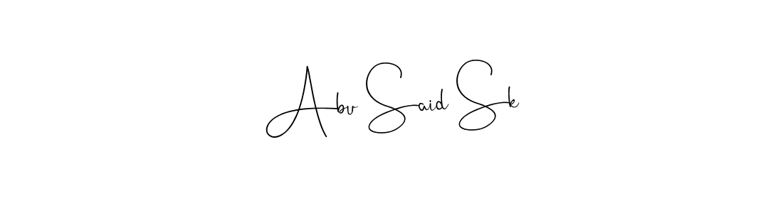 Create a beautiful signature design for name Abu Said Sk. With this signature (Andilay-7BmLP) fonts, you can make a handwritten signature for free. Abu Said Sk signature style 4 images and pictures png