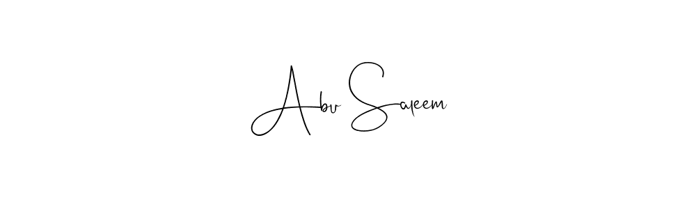 Make a beautiful signature design for name Abu Saleem. Use this online signature maker to create a handwritten signature for free. Abu Saleem signature style 4 images and pictures png