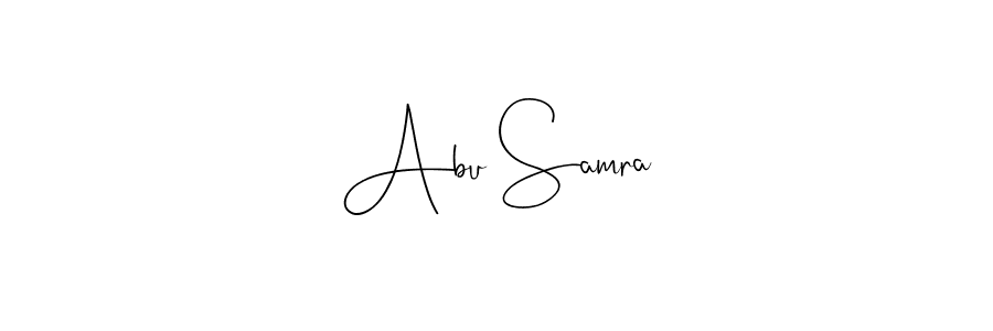 How to make Abu Samra signature? Andilay-7BmLP is a professional autograph style. Create handwritten signature for Abu Samra name. Abu Samra signature style 4 images and pictures png