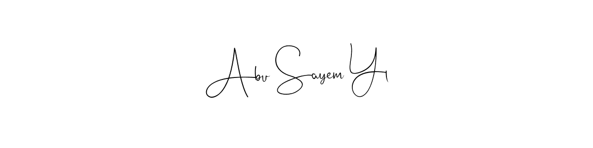 Best and Professional Signature Style for Abu Sayem Yl. Andilay-7BmLP Best Signature Style Collection. Abu Sayem Yl signature style 4 images and pictures png