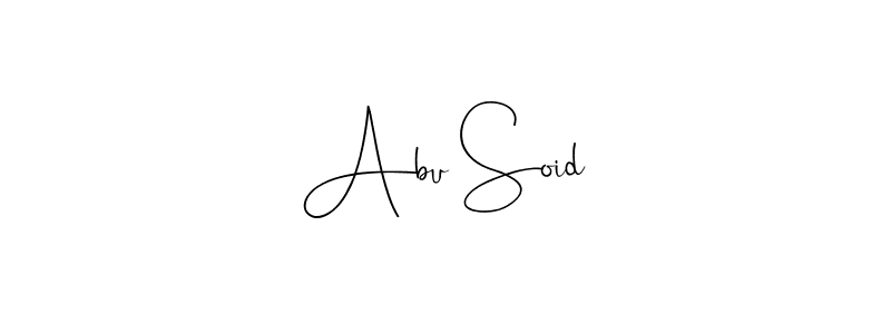 Make a beautiful signature design for name Abu Soid. With this signature (Andilay-7BmLP) style, you can create a handwritten signature for free. Abu Soid signature style 4 images and pictures png