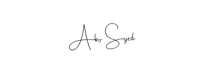 How to make Abu Syed name signature. Use Andilay-7BmLP style for creating short signs online. This is the latest handwritten sign. Abu Syed signature style 4 images and pictures png