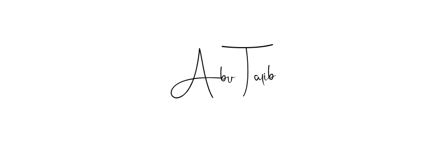 How to make Abu Talib signature? Andilay-7BmLP is a professional autograph style. Create handwritten signature for Abu Talib name. Abu Talib signature style 4 images and pictures png