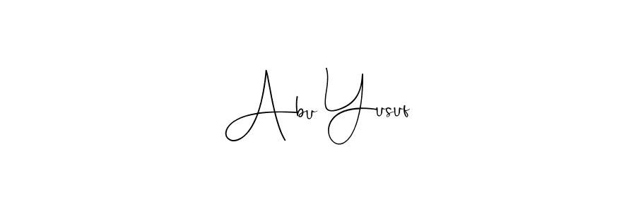 Once you've used our free online signature maker to create your best signature Andilay-7BmLP style, it's time to enjoy all of the benefits that Abu Yusuf name signing documents. Abu Yusuf signature style 4 images and pictures png