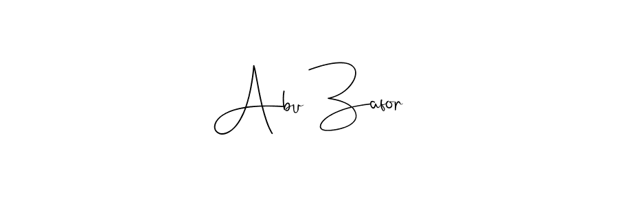 Also we have Abu Zafor name is the best signature style. Create professional handwritten signature collection using Andilay-7BmLP autograph style. Abu Zafor signature style 4 images and pictures png